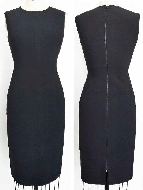 Narciso Rodriguez Dresses & Skirts - Narciso Rodriguez Womens Stretch Black Dress Designer Sheath Bodycon Dress 40